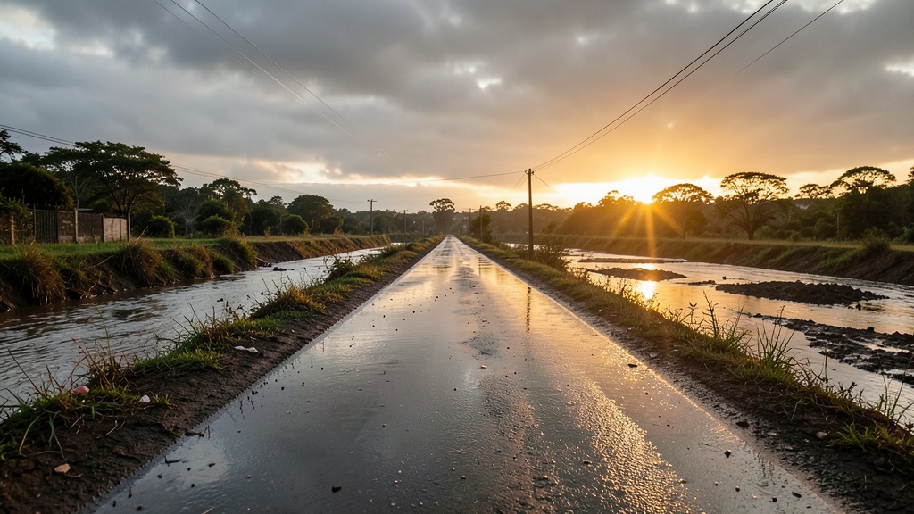 Lluvia leve en Samborondón: vías despejadas y ríos bajo vigilancia