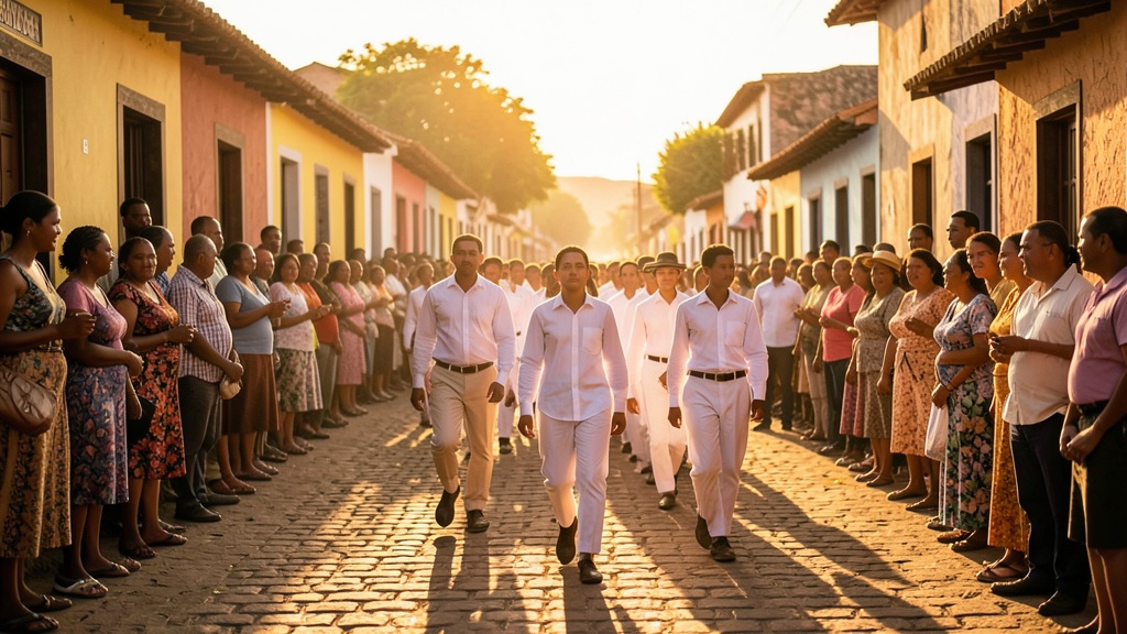 Desfile cívico estudiantil en Samborondón: estudiantes recorren las calles del cantón