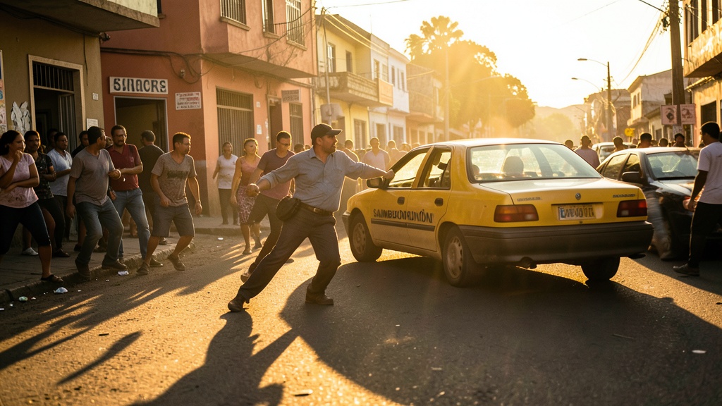 Taxista arrastrado por BMW en La Puntilla, Samborondón
