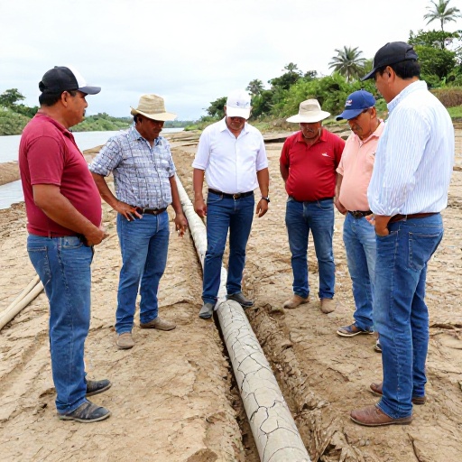 Prefecto Encalada reafirma apoyo a agricultores y ganaderos del Guayas por acceso al agua