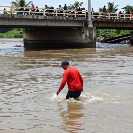 Motorizado cayó al río Guayas desde puente Unidad Nacional; se activa búsqueda