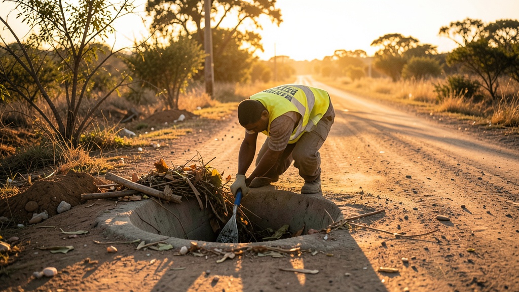 MuniSamborondon realiza limpieza de sumideros y mantiene vía Km 4.5 operativa
