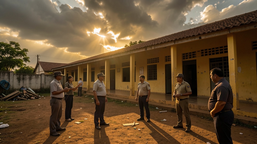 Gobernación del Guayas inspecciona escuelas rurales de Samborondón ante lluvias