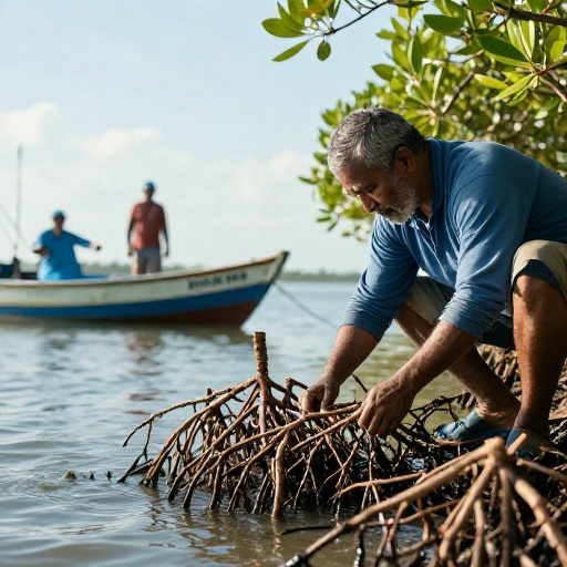 Samborondón recupera manglares para proteger ecosistemas y barreras contra inundaciones