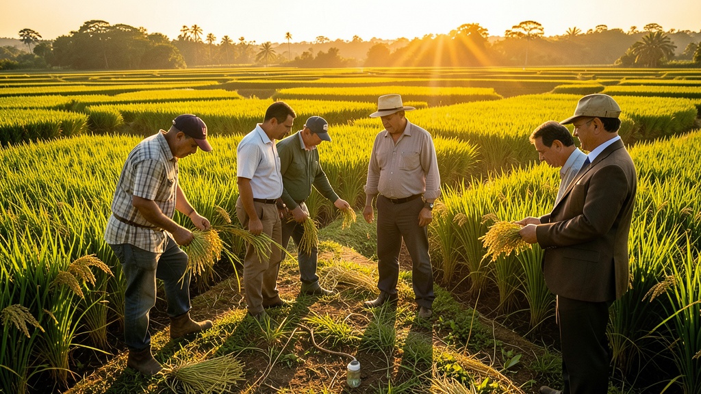 Productores de Samborondón acceden a créditos y asistencia técnica para el arroz