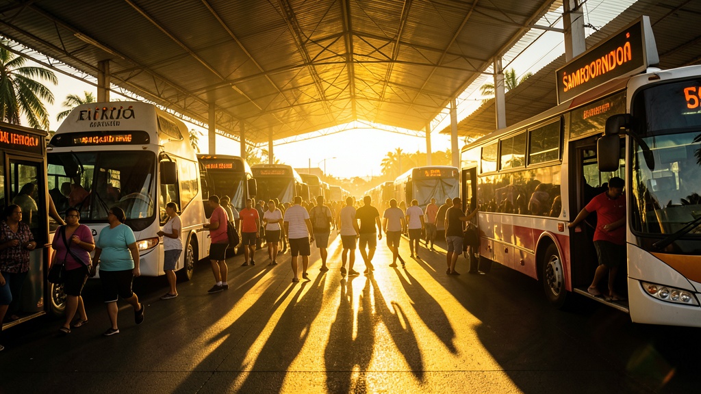 Terminal de Samborondón ya opera y ordena el transporte público