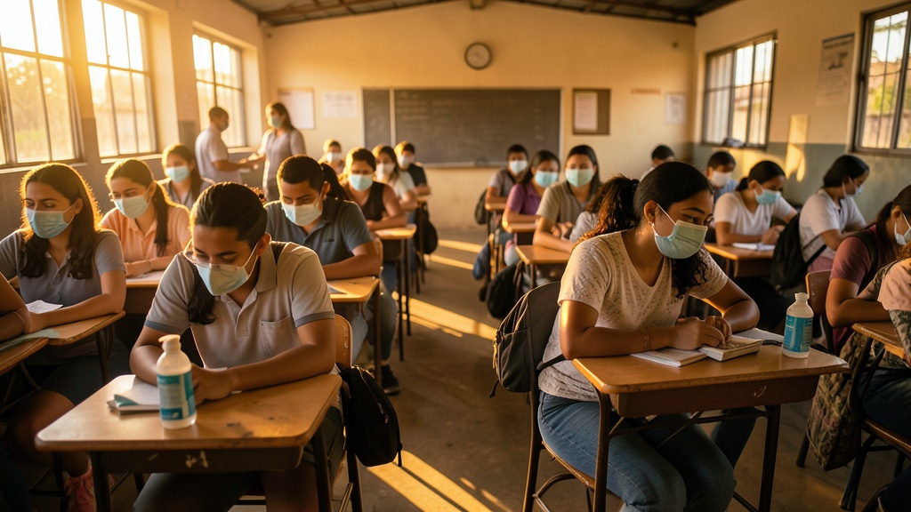 Estudiantes de La Puntilla regresan a las aulas con protocolo municipal
