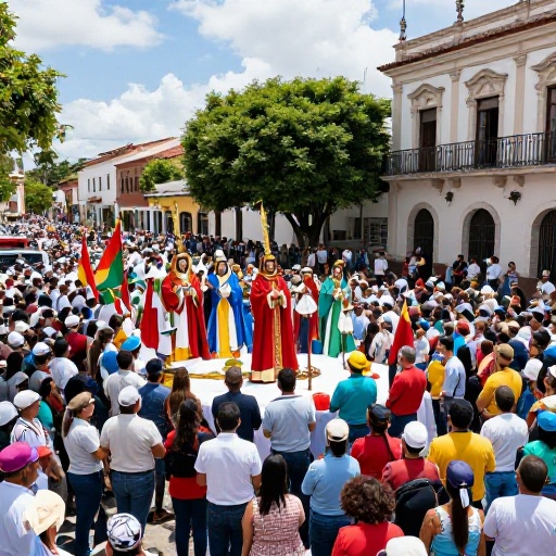 Samborondón celebró sus fiestas patronales con Santa Ana y San Joaquín