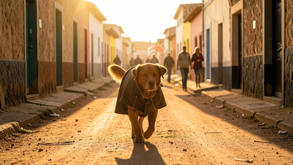 Bruno, el gran danés con chaqueta que conquista la vía a Samborondón