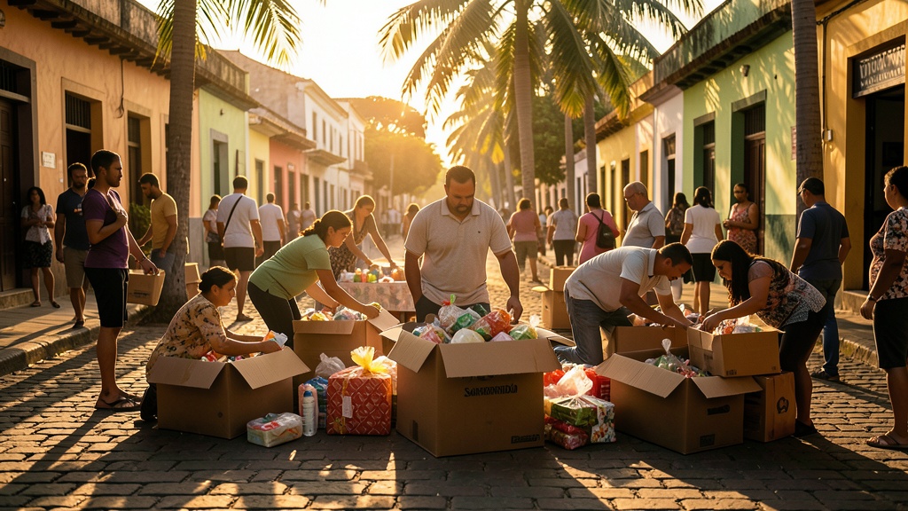 Canastas navideñas llegaron a las puertas de Samborondón