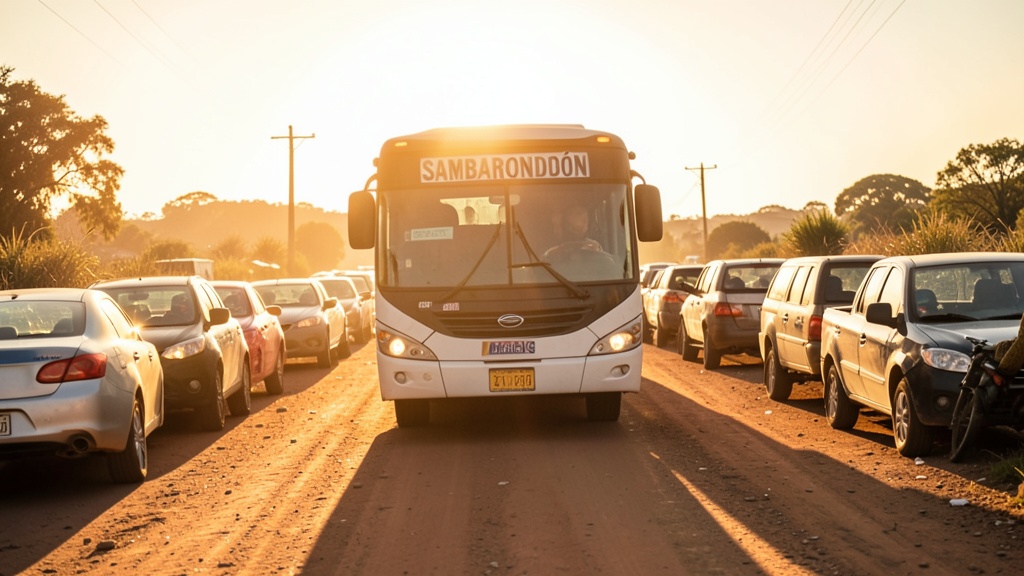 Bus en contravía en Samborondón recibe multa y puntos menos