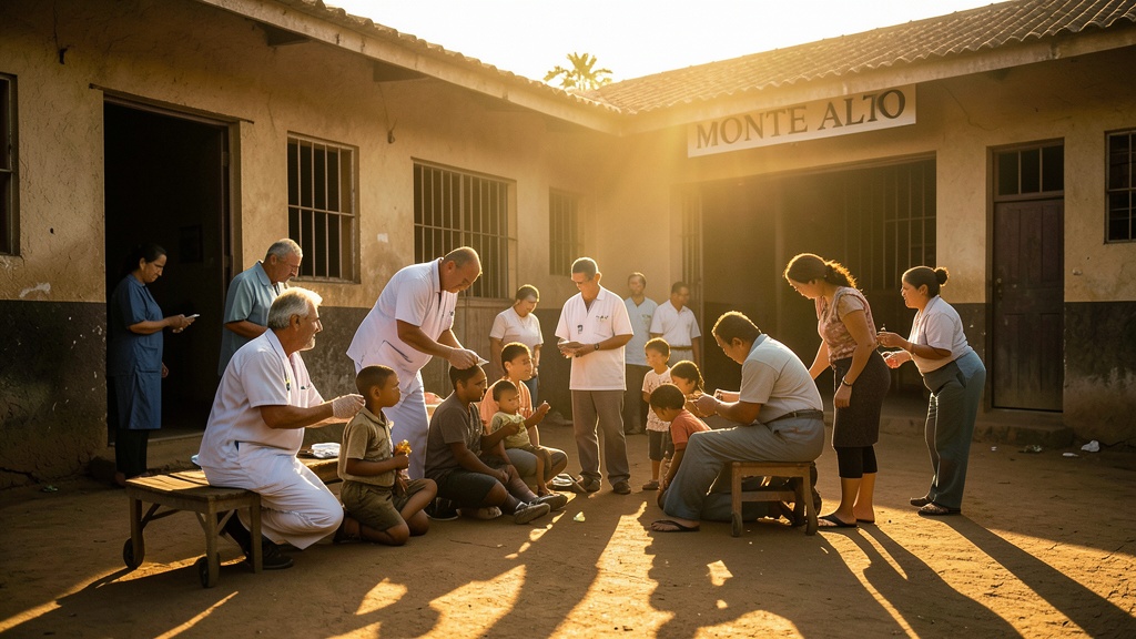 Brigada médica gratuita llega a Monte Alto para atender a familias del recinto