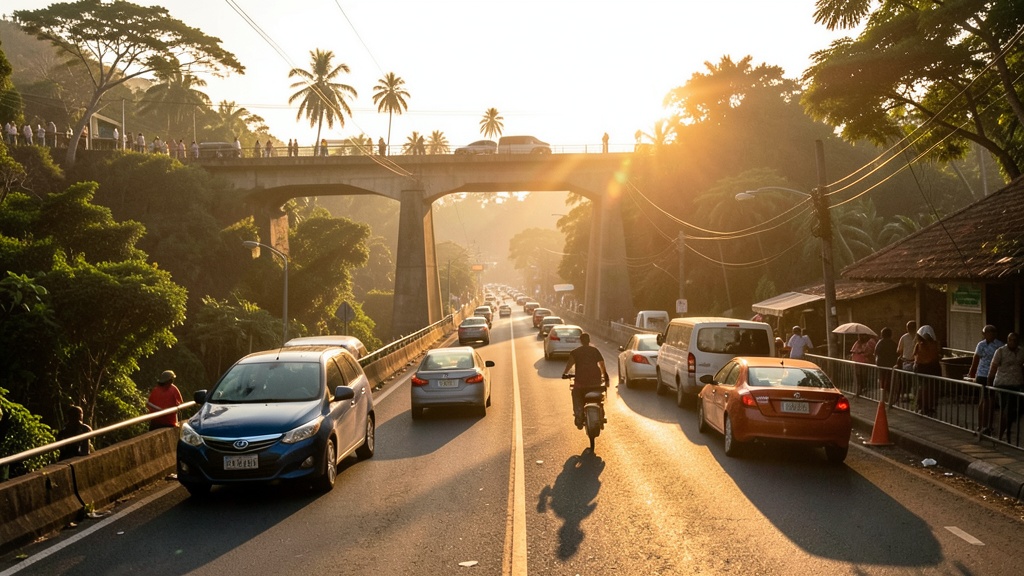 Viaducto de Samborondón abre con 20.000 autos diarios a 40 km/h