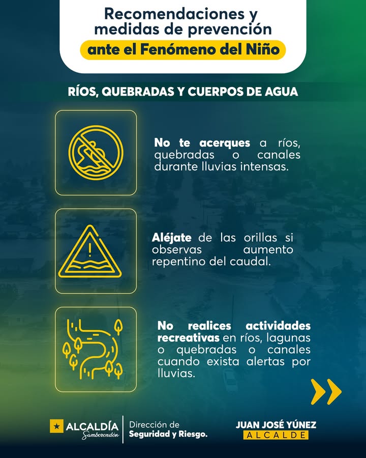 Samborondón alerta sobre riesgos de El Niño en ríos y quebradas