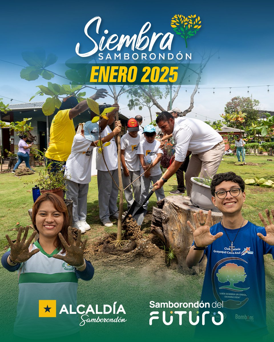 Samborondón siembra árboles nativos en varios sectores de la ciudad