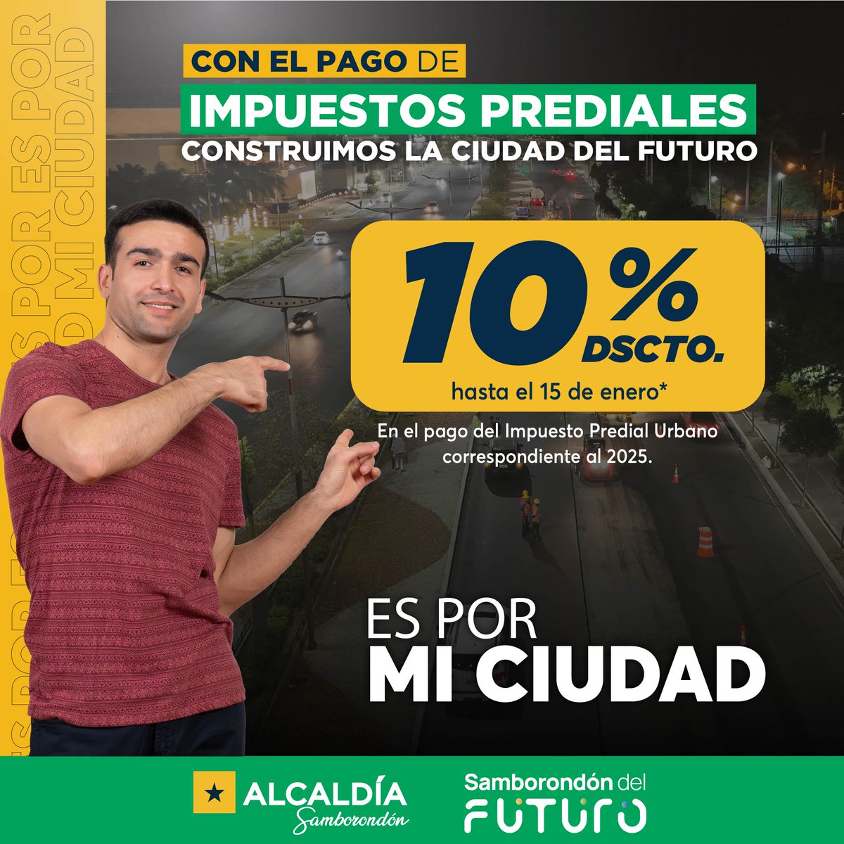 Pagos prediales en línea con descuento del 10% hasta el 15 de enero en Samborondón