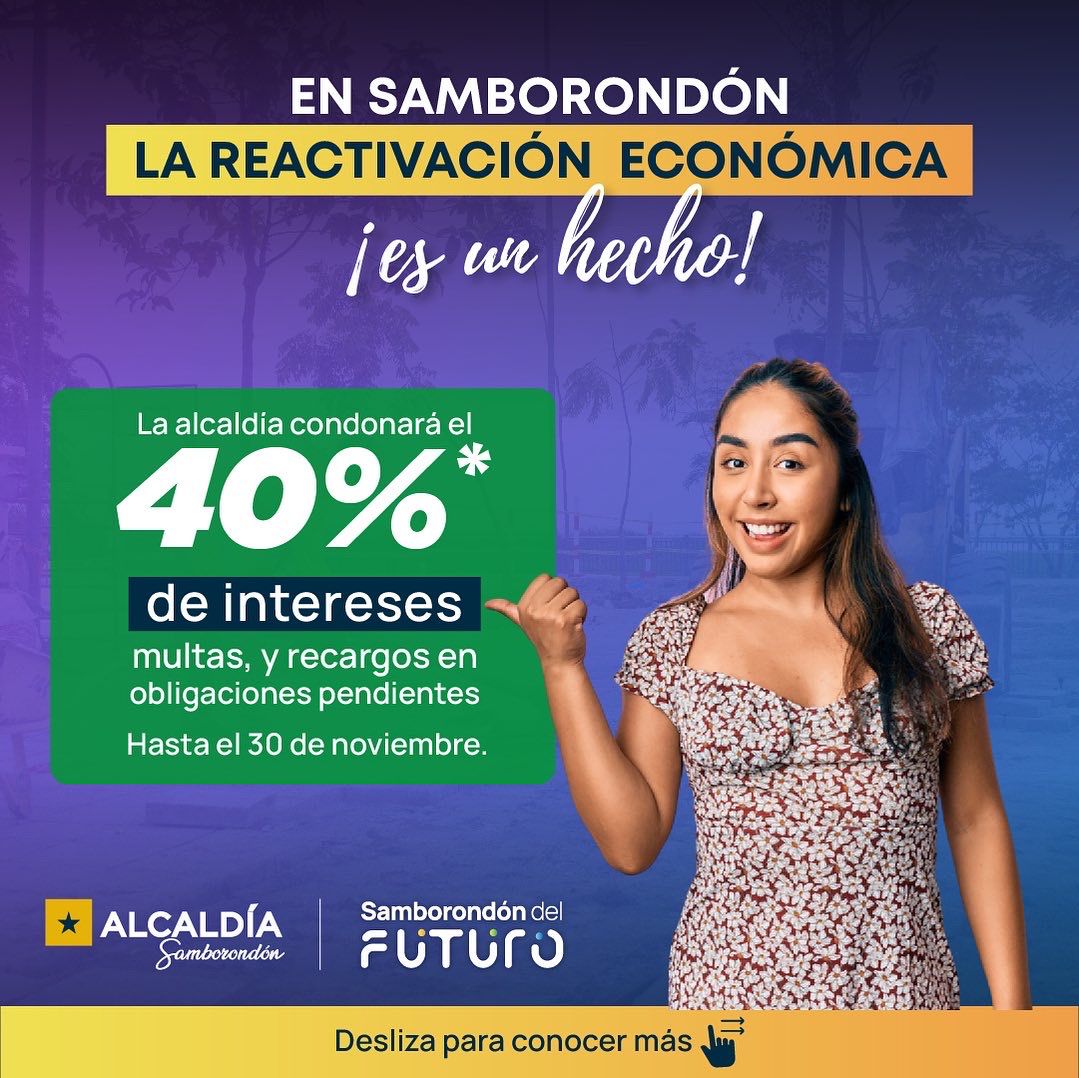 Alcaldía de Samborondón condona hasta 40% de intereses en multas para aliviar bolsillos