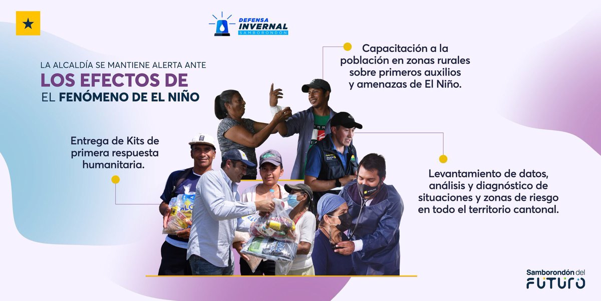 Samborondón entrega kits y capacita ante el Niño en julio 2023
