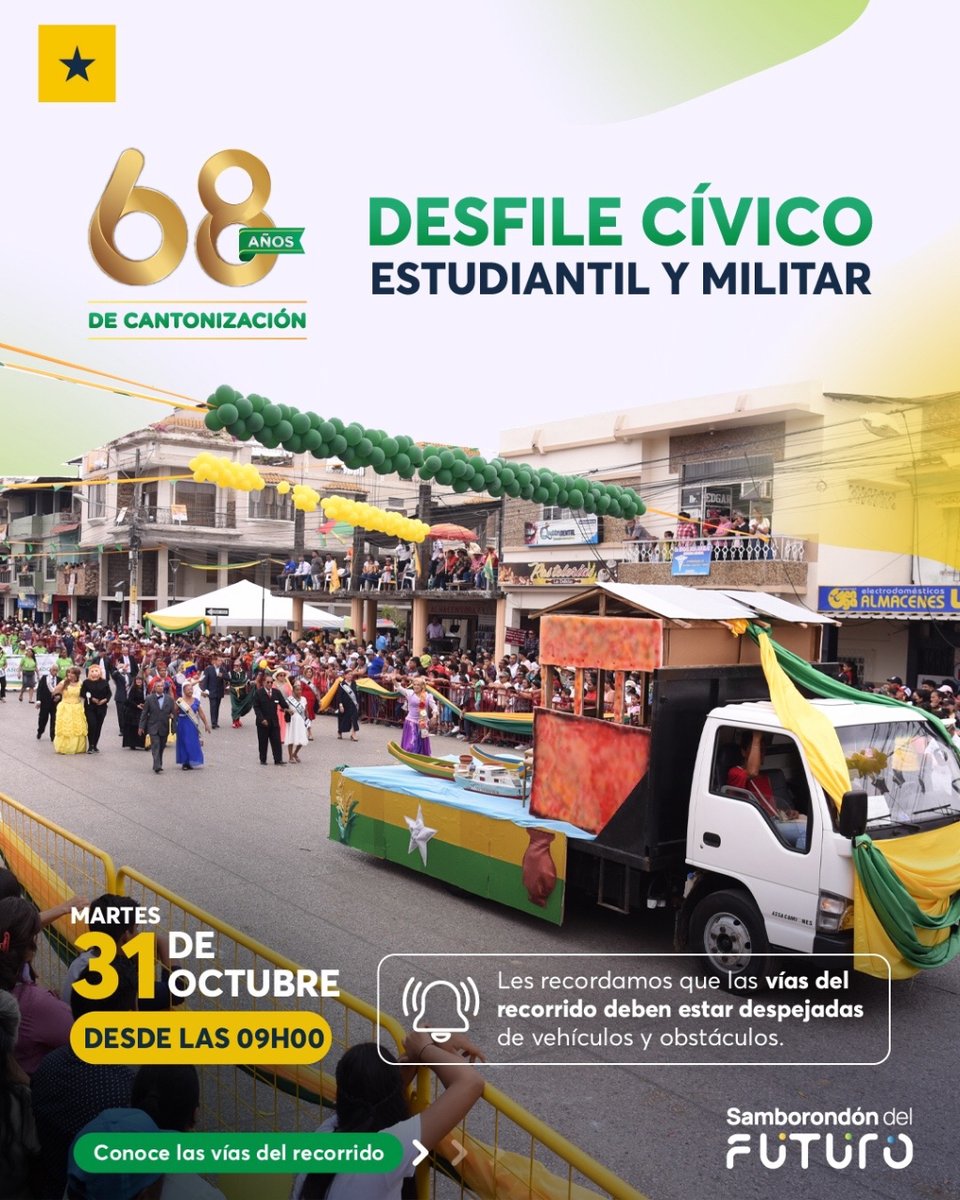 Despeje obligatorio en siete calles del centro de Samborondón