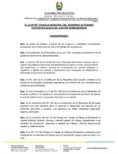 Samborondón regula construcción y obra ante el coronavirus