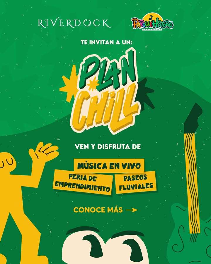 Plan Chill en Parque Histórico: Música, emprendimientos y paseos fluviales este domingo en Samborondón