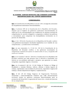 Samborondón actualiza cobro de tasas técnicas para trámites municipales