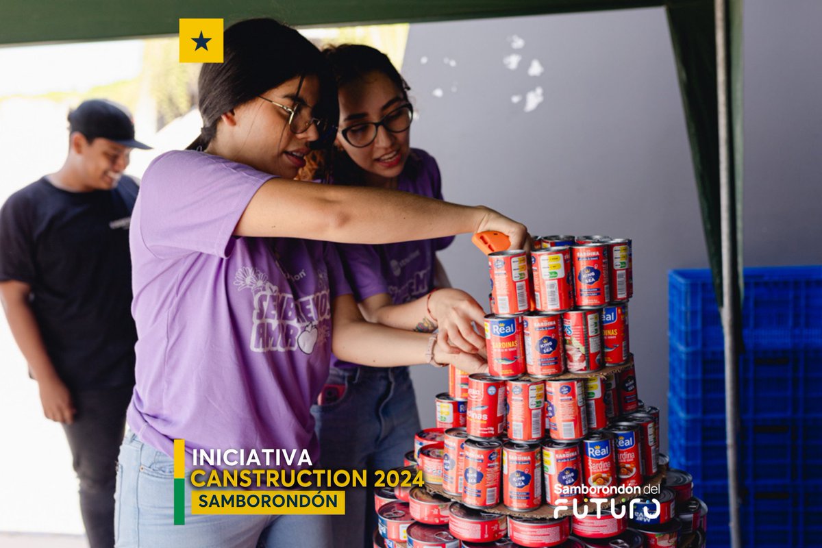 Estudiantes transforman latas en alimentos para familias de Samborondón