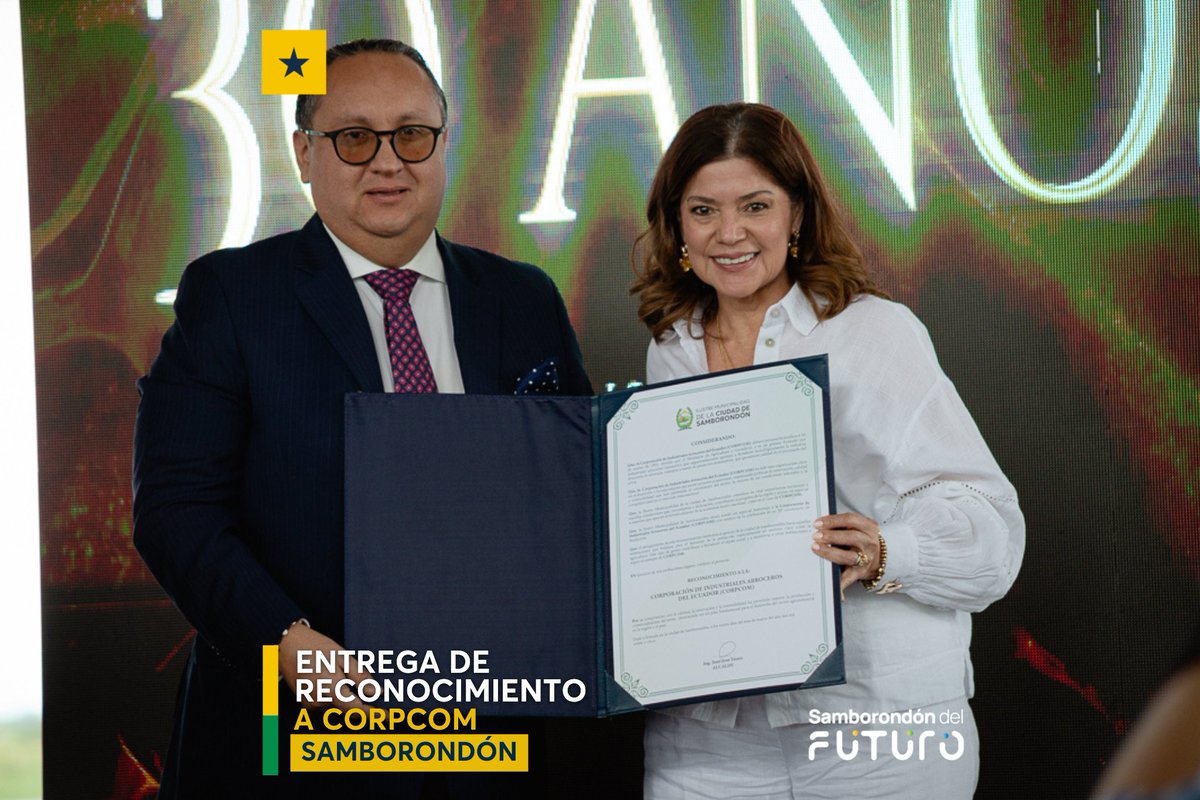 Samborondón reconoció a CORPCOM por su labor en el agro