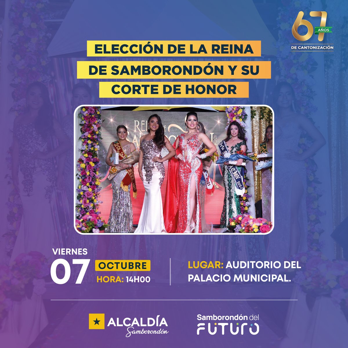 Elección de la Reina de Samborondón se realizará este viernes 7 de octubre