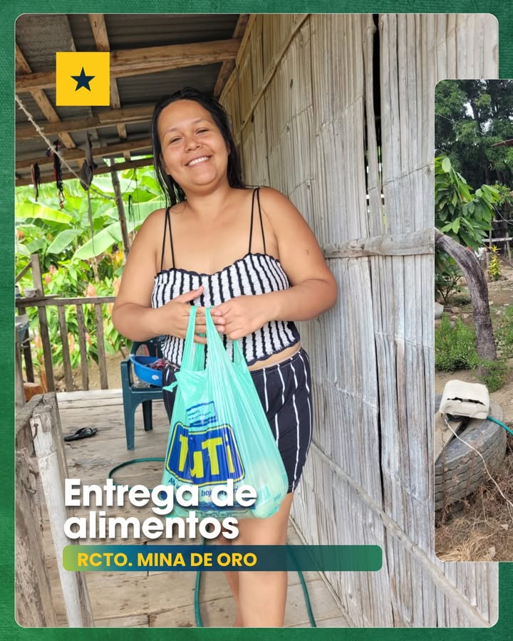 GAD Samborondón entrega raciones alimentarias a familias del recinto Mina de Oro