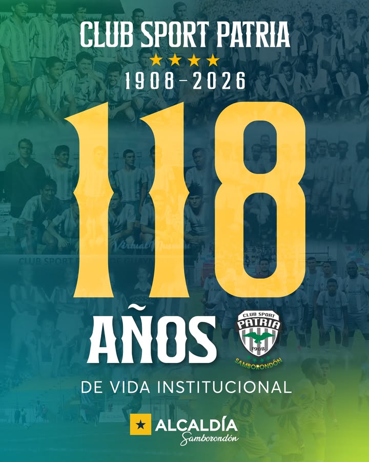 Samborondón celebra el 118° aniversario del Club Sport Patria como pilar identitario