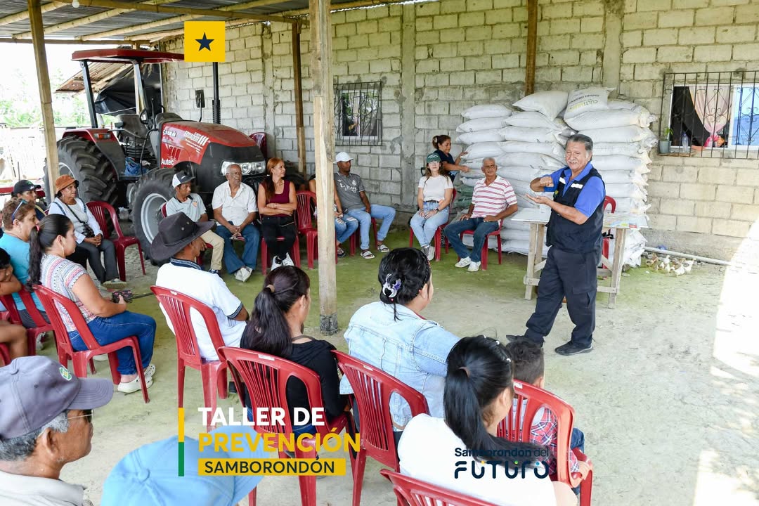 Gestión de Riesgos de Samborondón capacita a comunidades rurales ante temporada de lluvias