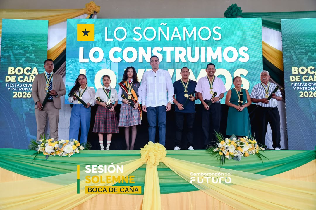 Boca de Caña honra a sus vecinos y escuelas durante las Fiestas Cívicas