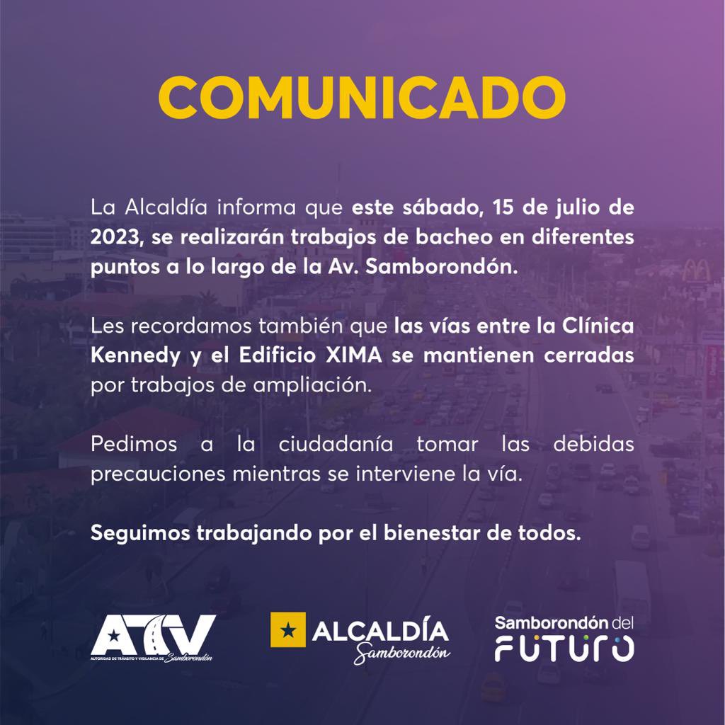 Ciudadanos transitan con precaución por bacheo en Av. Samborondón