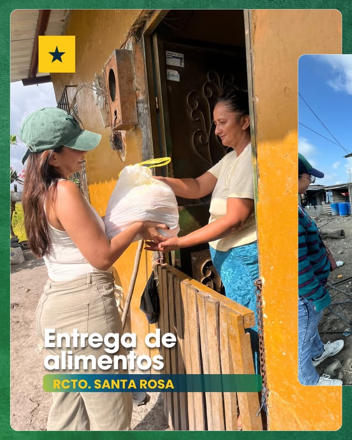 GAD Samborondón lleva alimentos y escucha a las familias de Santa Rosa