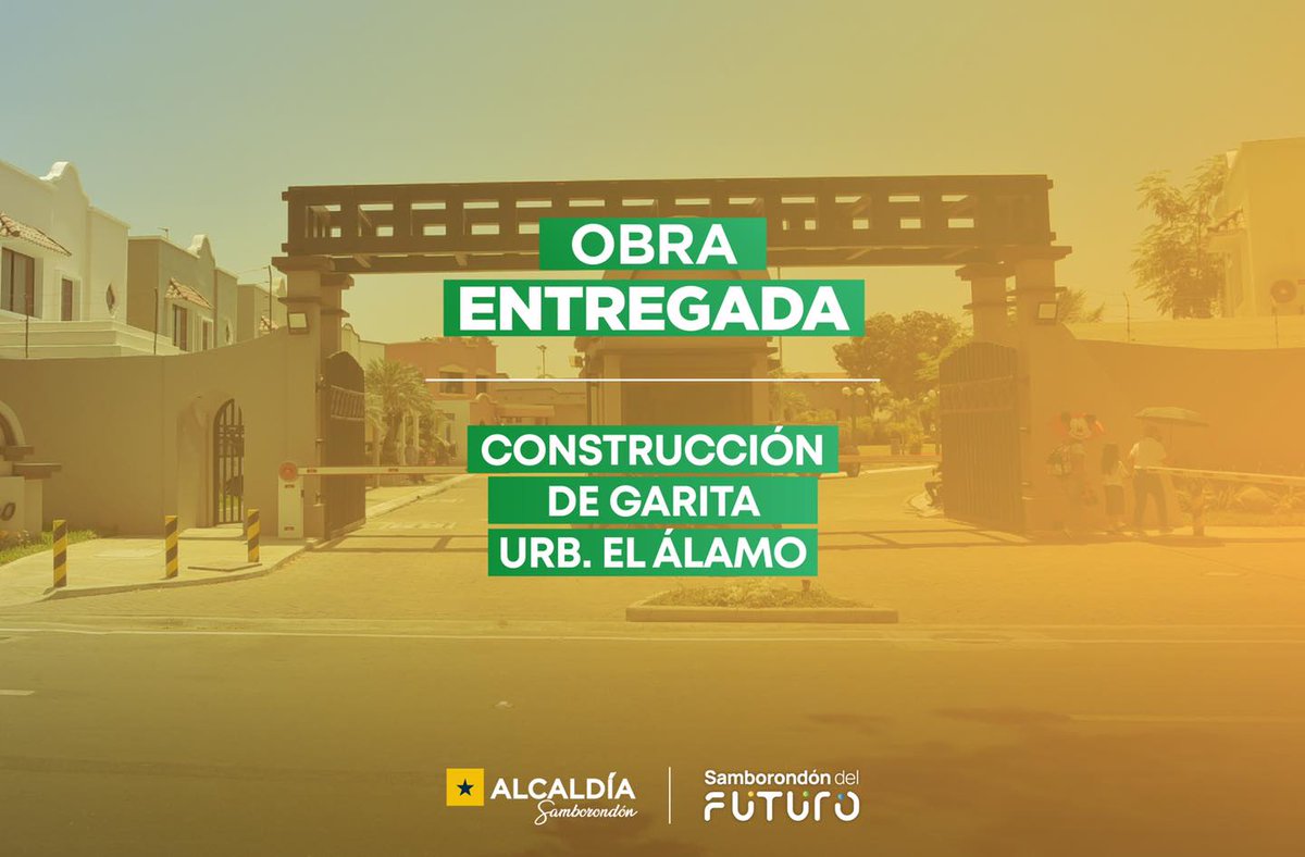 Nueva garita en El Álamo mejora el ingreso a la urbanización